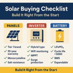 What to Look for When Buying Solar Panels, Inverters, and Batteries
